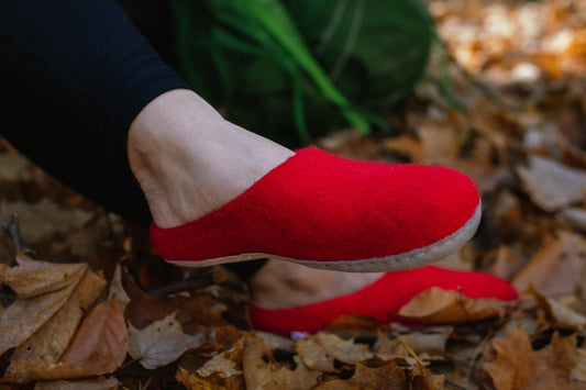 Red Sherpa Slippers | 909 SS-6 by US Sherpa