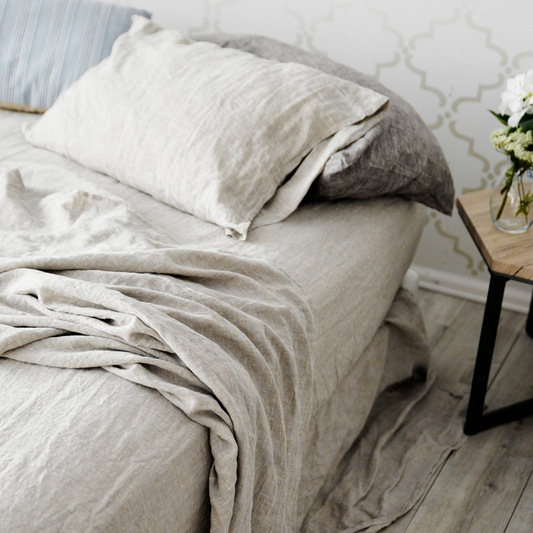 Melange Bed Sheet Set by Beflax Linen