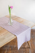 Load image into Gallery viewer, Linen table runner in Dusty Rose by AmourLinen
