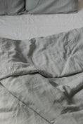 Load image into Gallery viewer, Linen duvet cover in Sage Green by AmourLinen
