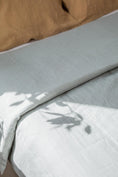 Load image into Gallery viewer, Linen duvet cover in Sage Green by AmourLinen
