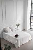 Load image into Gallery viewer, Linen duvet cover in White by AmourLinen
