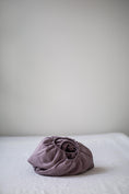 Load image into Gallery viewer, Linen fitted sheet in Dusty Lavender by AmourLinen
