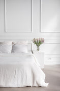 Load image into Gallery viewer, Linen duvet cover in White by AmourLinen
