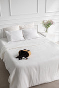 Load image into Gallery viewer, Linen duvet cover in White by AmourLinen
