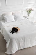 Load image into Gallery viewer, Linen bedding set in White by AmourLinen
