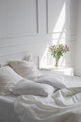 Load image into Gallery viewer, Linen bedding set in White by AmourLinen
