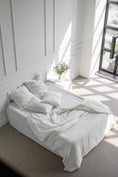 Load image into Gallery viewer, Linen bedding set in White by AmourLinen
