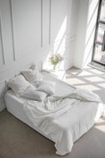 Load image into Gallery viewer, Linen duvet cover in White by AmourLinen
