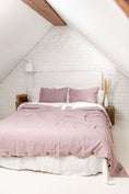 Load image into Gallery viewer, Linen duvet cover in Dusty Rose by AmourLinen
