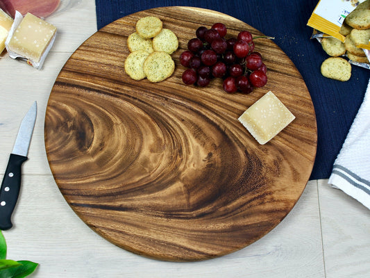 Medium Round Charcuterie Board by Tuckahoe Hardwoods