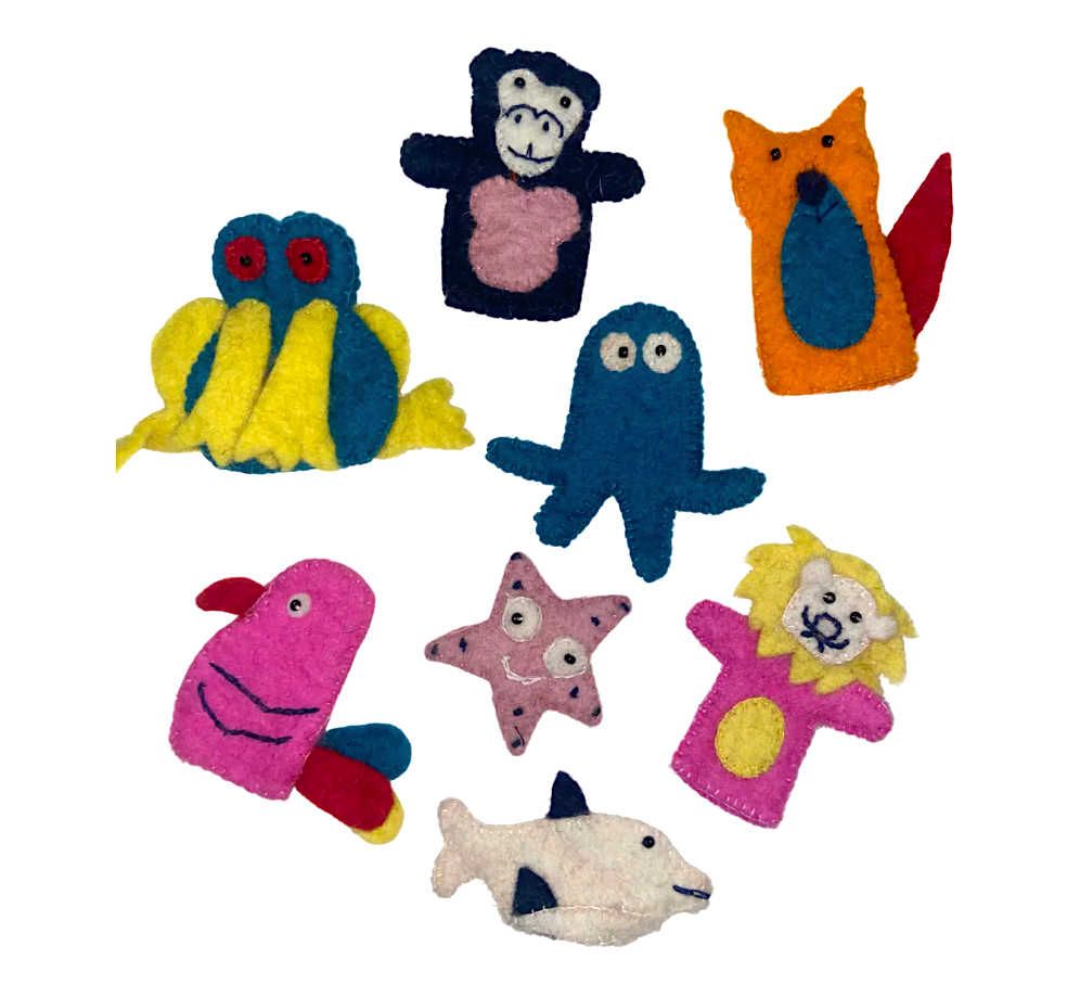 DC Felt Wool Finger Puppet (4-pack) | 335 FP by US Sherpa