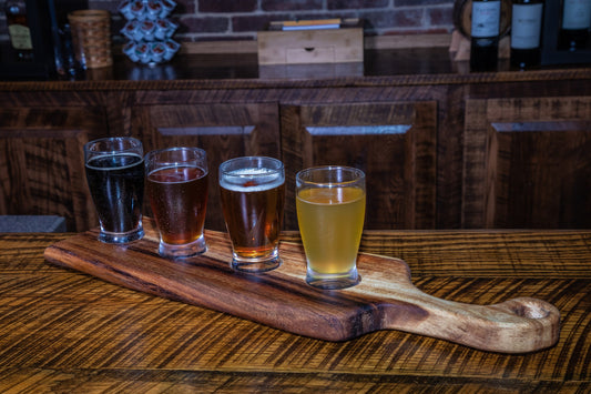 Medium Live Edge Handled Bread Board by Tuckahoe Hardwoods