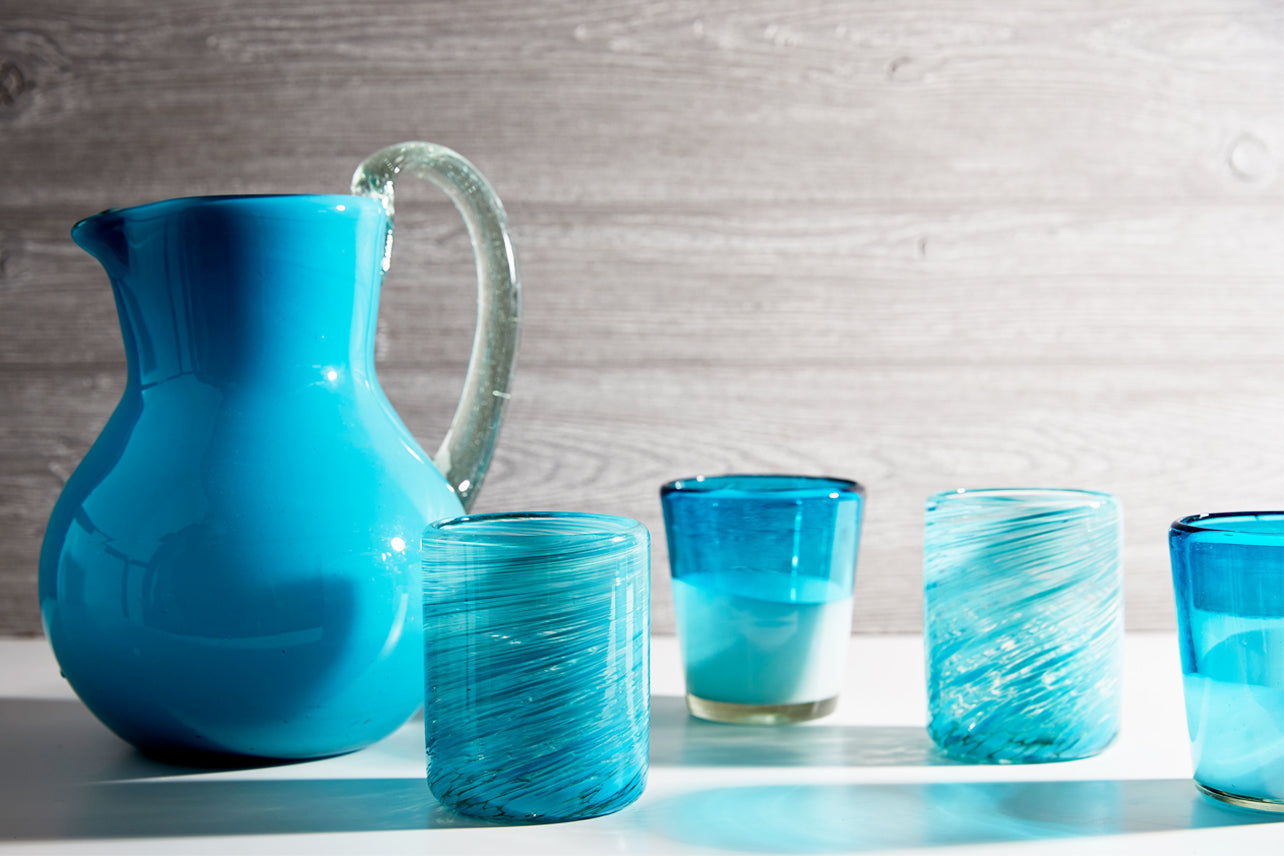 Handblown Glass Pitcher by Verve Culture