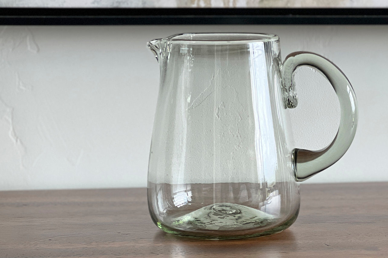 Handblown Glass Pitcher by Verve Culture