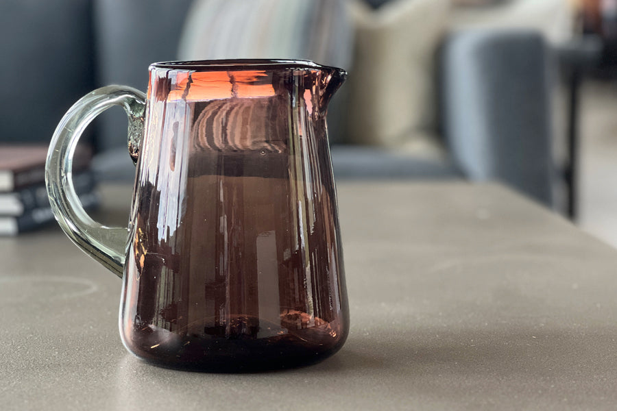 Handblown Glass Pitcher by Verve Culture