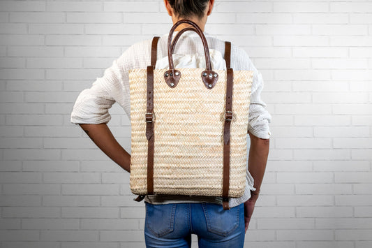 Moroccan Shopping Basket Backpack by Verve Culture