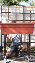 Load image into Gallery viewer, Elevated Mobile Planter by Watex
