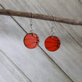 Load image into Gallery viewer, Basketball Wooden Dangle Earrings by Cate's Concepts, LLC
