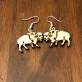 Load image into Gallery viewer, Bison Wooden Dangle Earrings by Cate's Concepts, LLC
