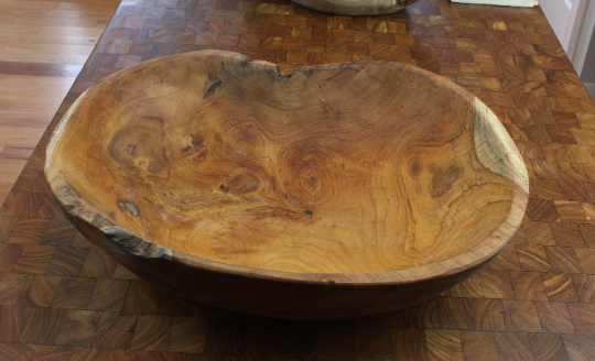 Large Live Edge Bowl by Tuckahoe Hardwoods