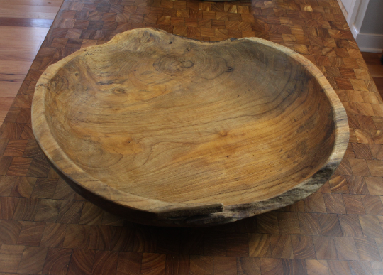 Large Live Edge Bowl by Tuckahoe Hardwoods