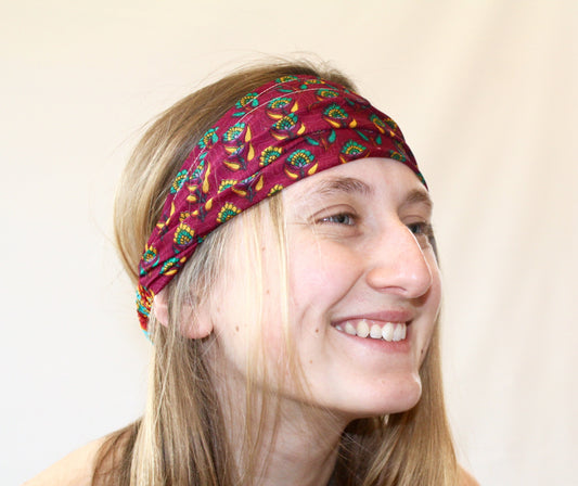 Recycled Sari Silk Headband | 387 SH by US Sherpa