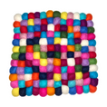 Load image into Gallery viewer, DC Felt Wool Ball Coaster- Square, Circle (set of 4) | 935 FC by US Sherpa
