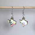 Load image into Gallery viewer, Texas State Wooden Dangle Earrings by Cate's Concepts, LLC
