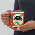 Load image into Gallery viewer, Care More Be Better - Orange Mug with Color Inside
