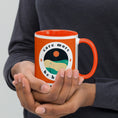 Load image into Gallery viewer, Care More Be Better - Orange Mug with Color Inside
